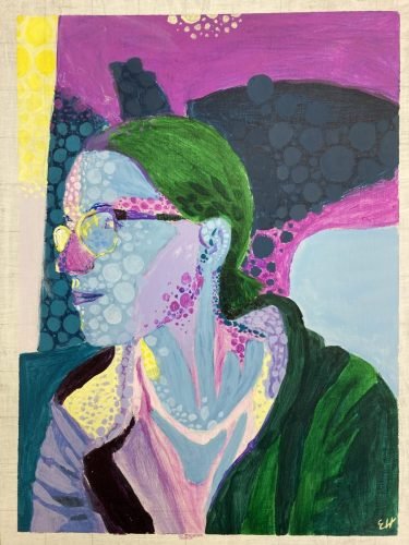 Acrylic self-portrait